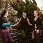 health women in menopause talking after a yoga class